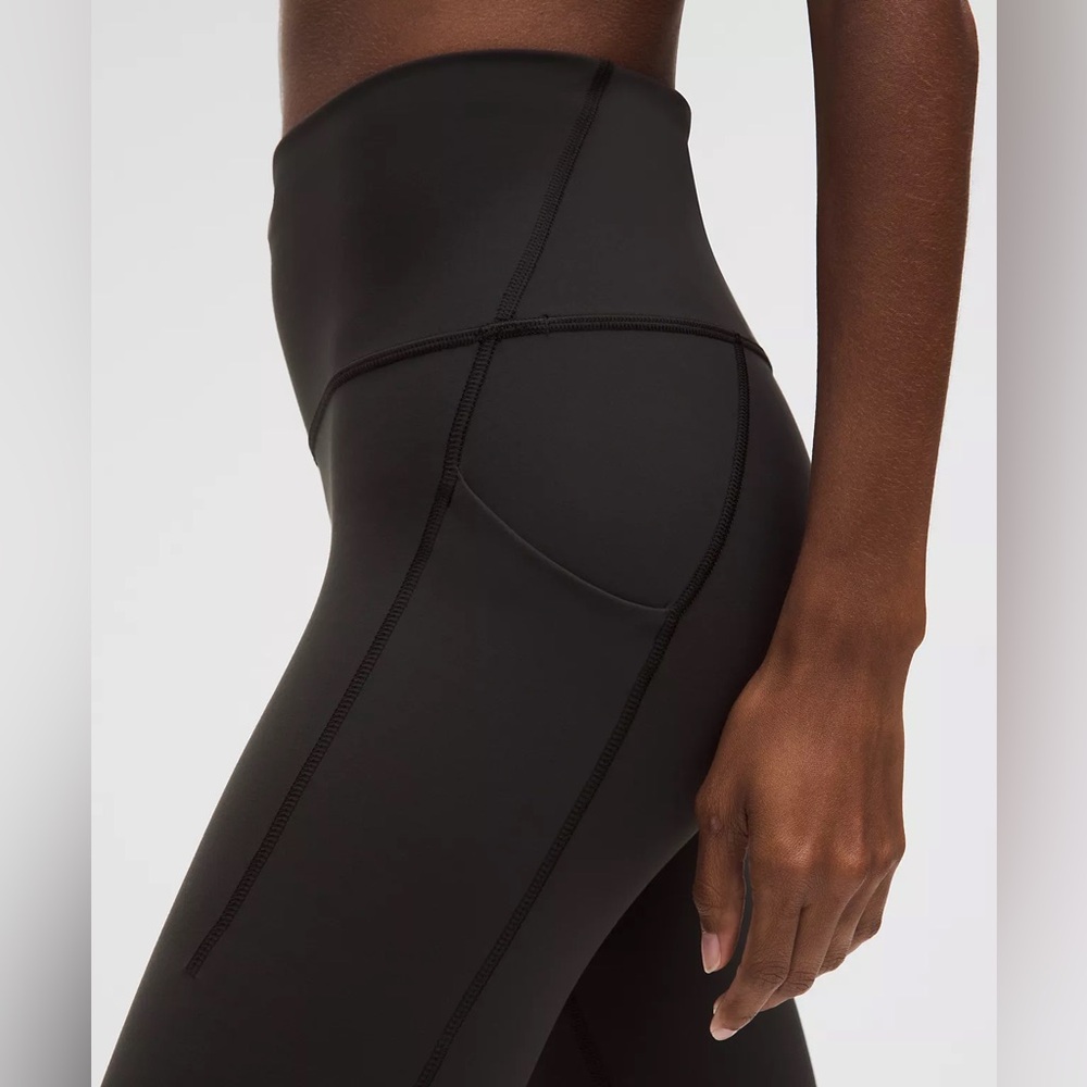 NWT - Lululemon- Wunder Train High-Rise Tight with Pockets 25"- Black - Picture 4 of 7